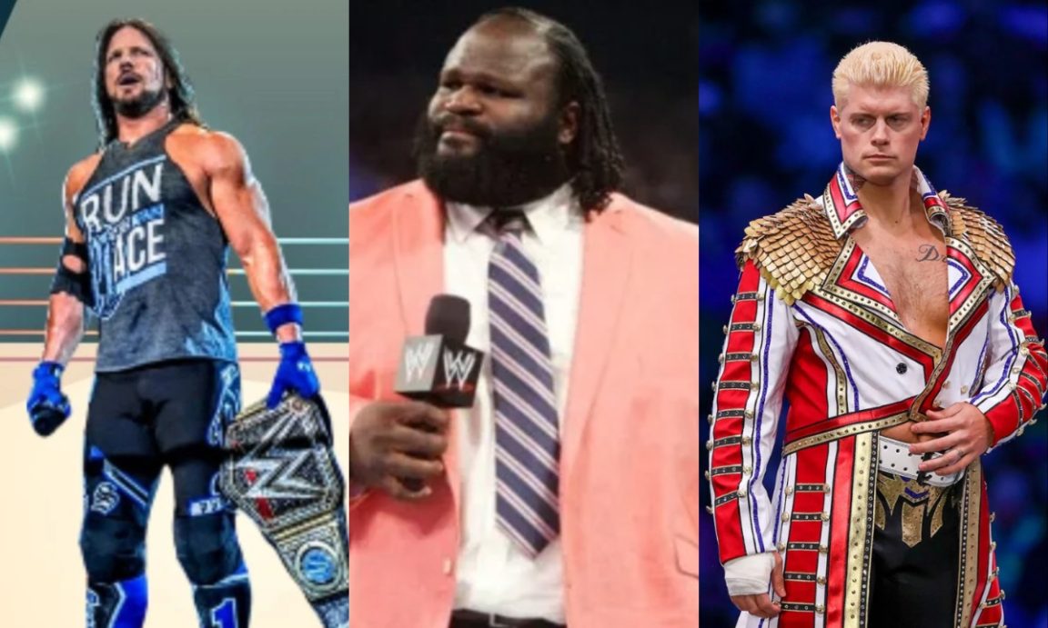 AJ Styles, Cody Rhodes and Mark Henry
