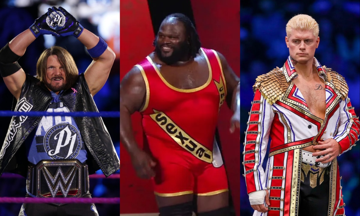 AJ Styles, Mark Henry and Cody Rhodes