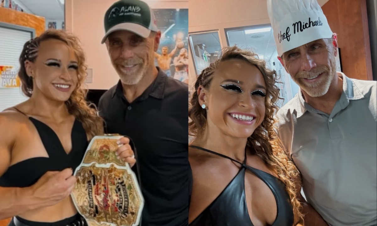 Jordynne Grace and Shawn Michaels