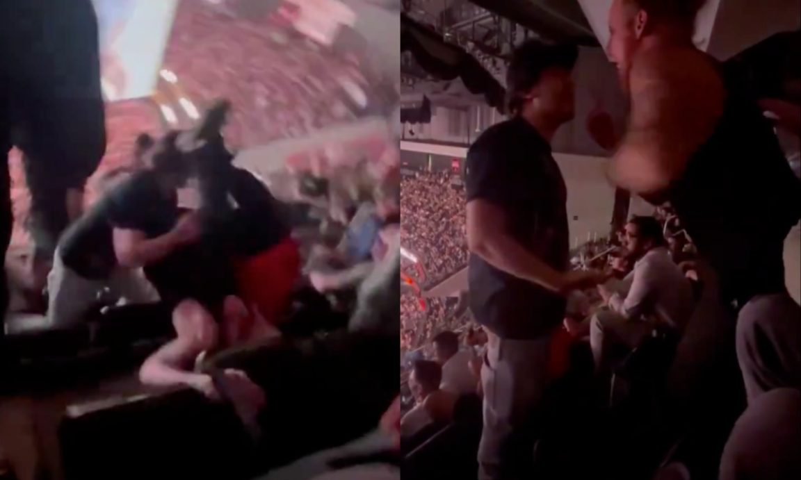 UFC 302 Chaos Fight Spills from Octagon to Stands as Verbal Spat Turns into Physical Brawl