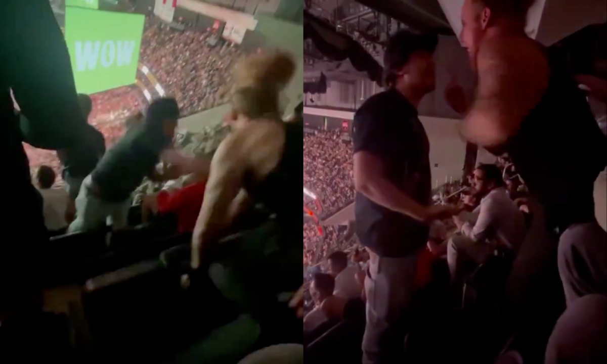 Fan's verbal spat turns to physical fight