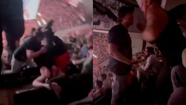 UFC 302 Chaos Fight Spills from Octagon to Stands as Verbal Spat Turns into Physical Brawl