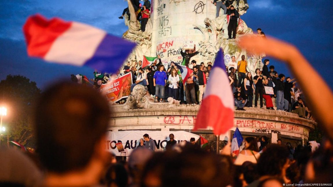 Paris Celebrates as NFP Wins National Assembly Seats Sparking Political Uncertainty and Instability