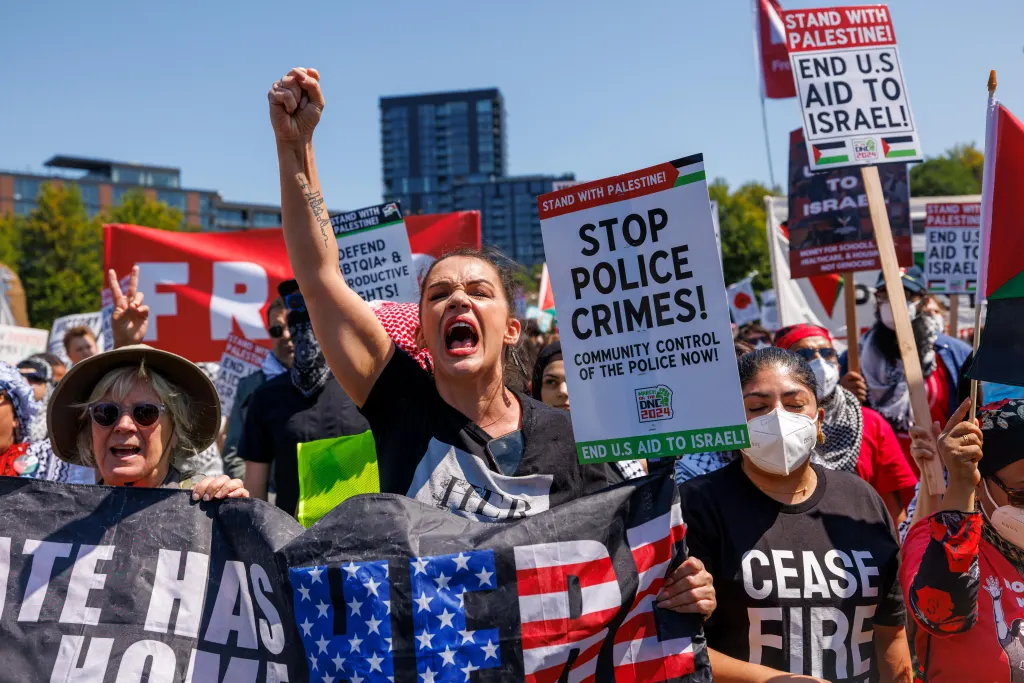 Anti-Israel Protests Intensify in Chicago During Democratic National Convention